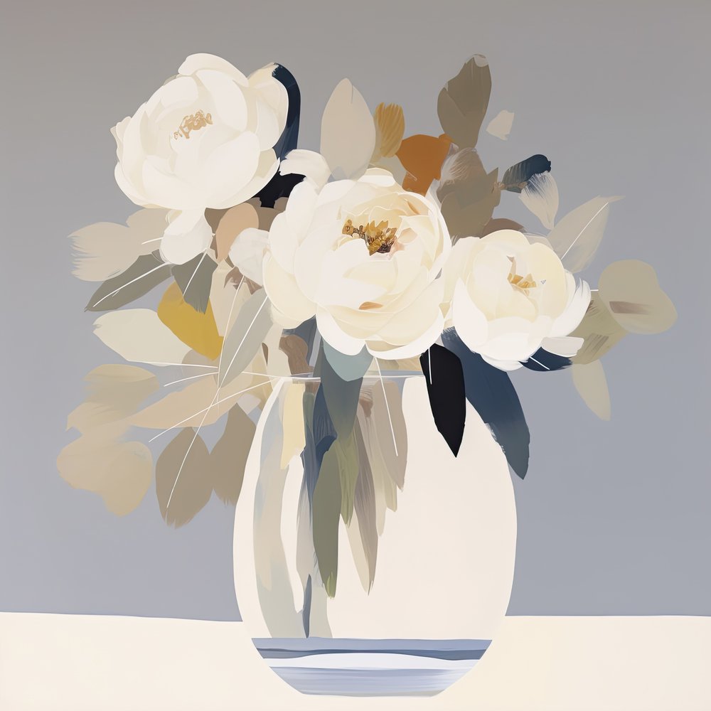 Soft Floral Still Life by Bella Eve
