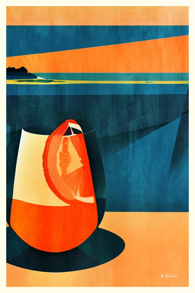 Coastal Sunset Drink by Bo Anderson