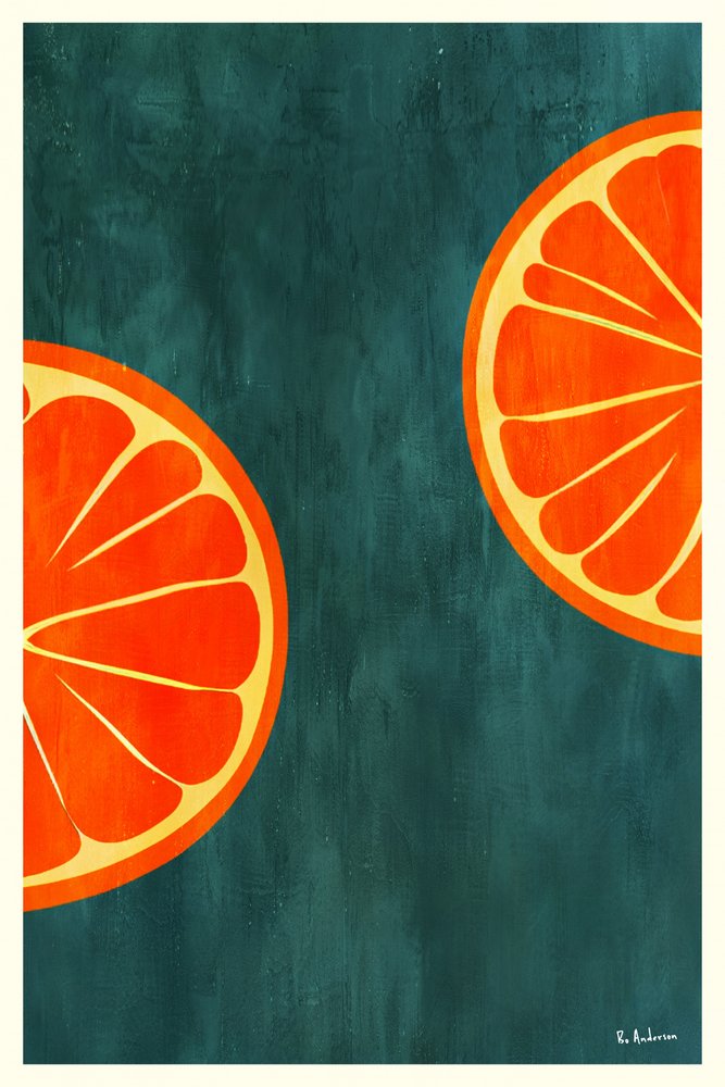 Vibrant Orange Slices by Bo Anderson