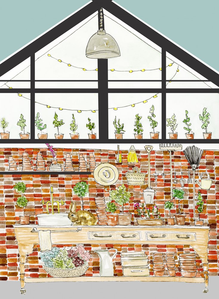 Rustic Potting Shed by Breanna Megan Studio