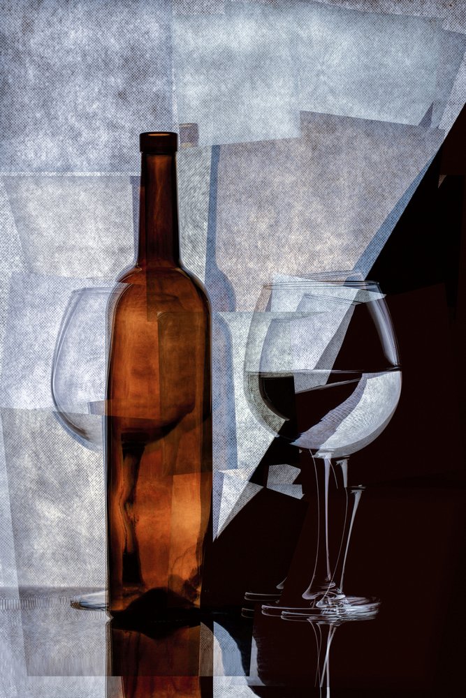Abstract Wine Still Life by Brig Barkow