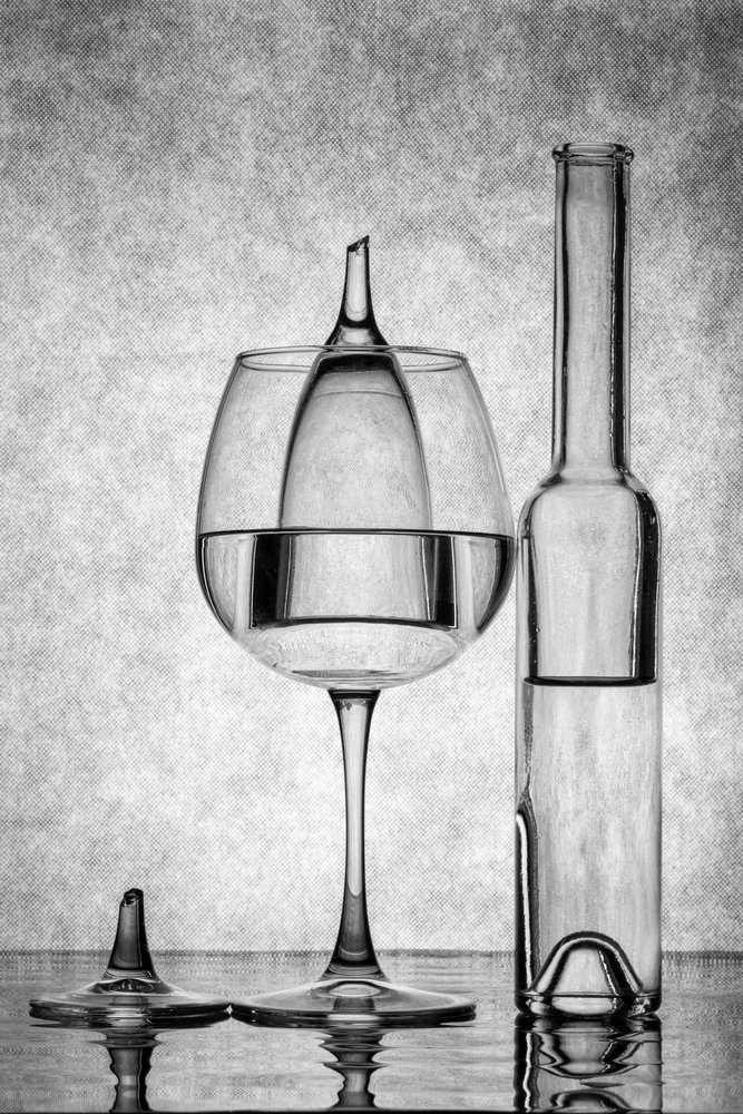 Monochrome Glass Still Life by Brig Barkow