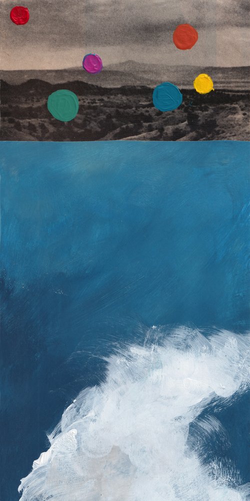 Colorful Desert Ocean Wave by Bronwyn Baker