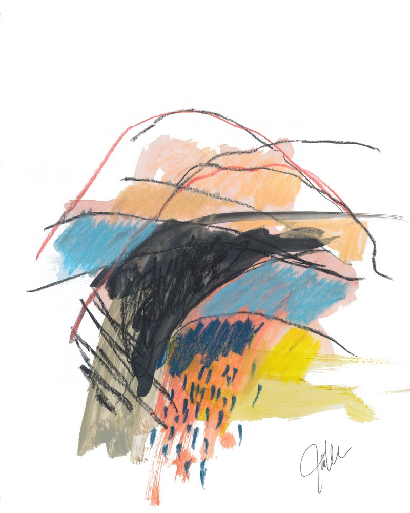 Energetic Color Strokes by Bronwyn Baker