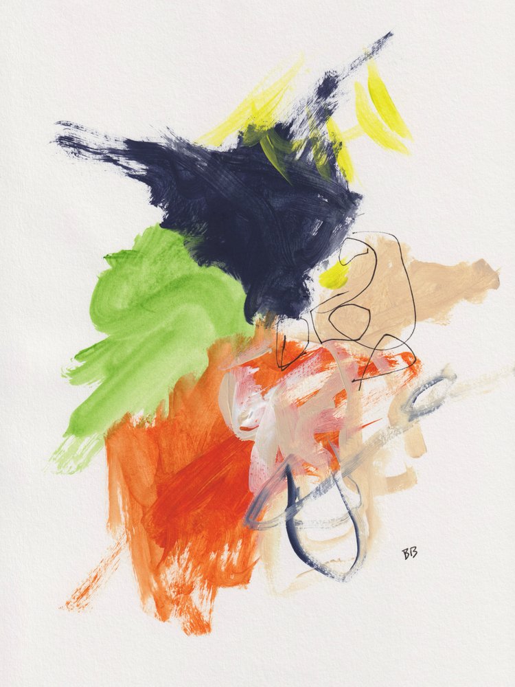 Vibrant Abstract Gestures by Bronwyn Baker