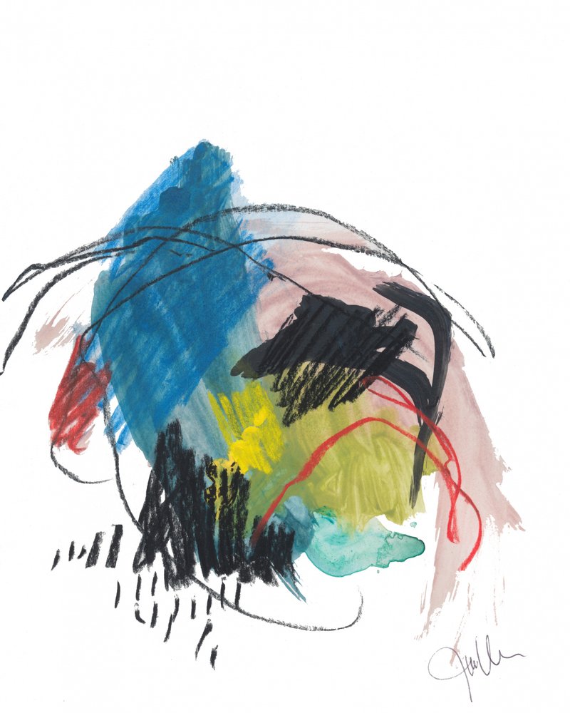 Vibrant Abstract Strokes by Bronwyn Baker