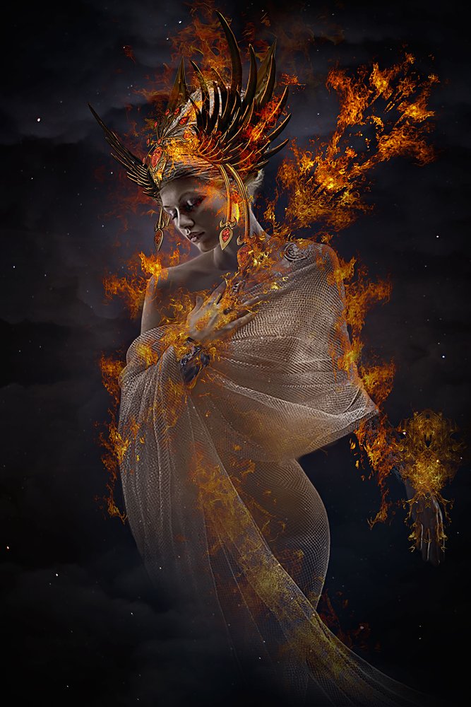Fiery Fantasy Goddess by Che Abu Bakar