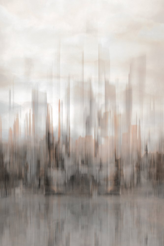 Abstract City Reflection by Christina Sillen