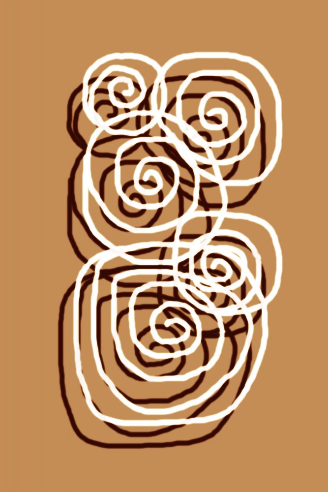 Curling Abstract Swirls by Christina Sillen