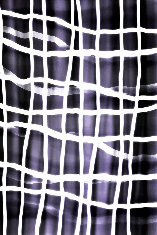 Indigo Abstract Grid by Christina Sillen