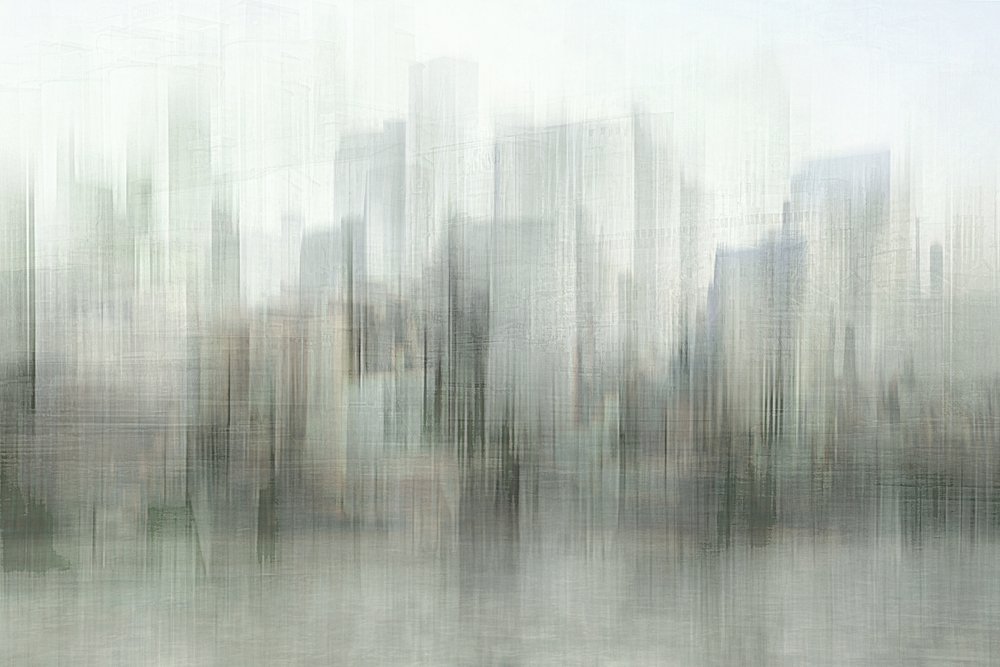 Misty City Skyline by Christina Sillen