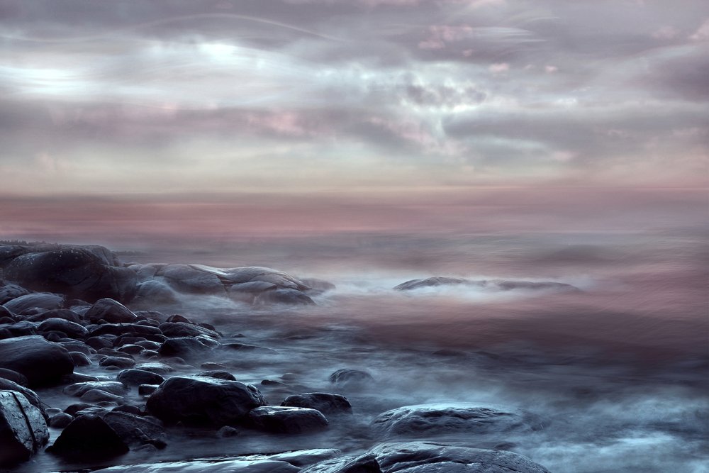Moody Ocean Twilight by Christina Sillen