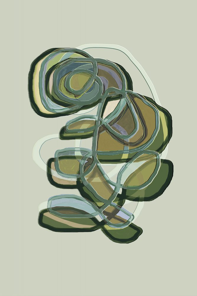 Serene Green Flow by Christina Sillen