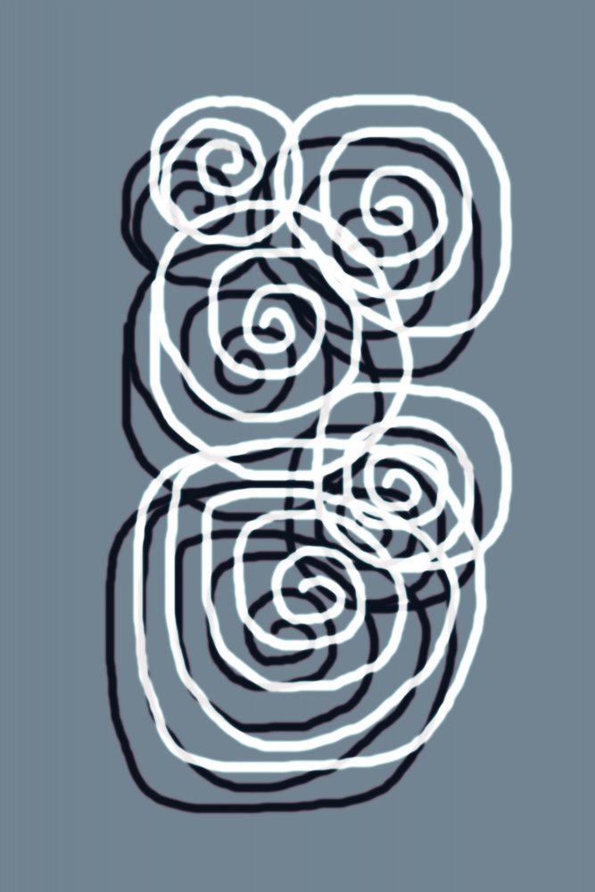 Serene Spiral Flow by Christina Sillen