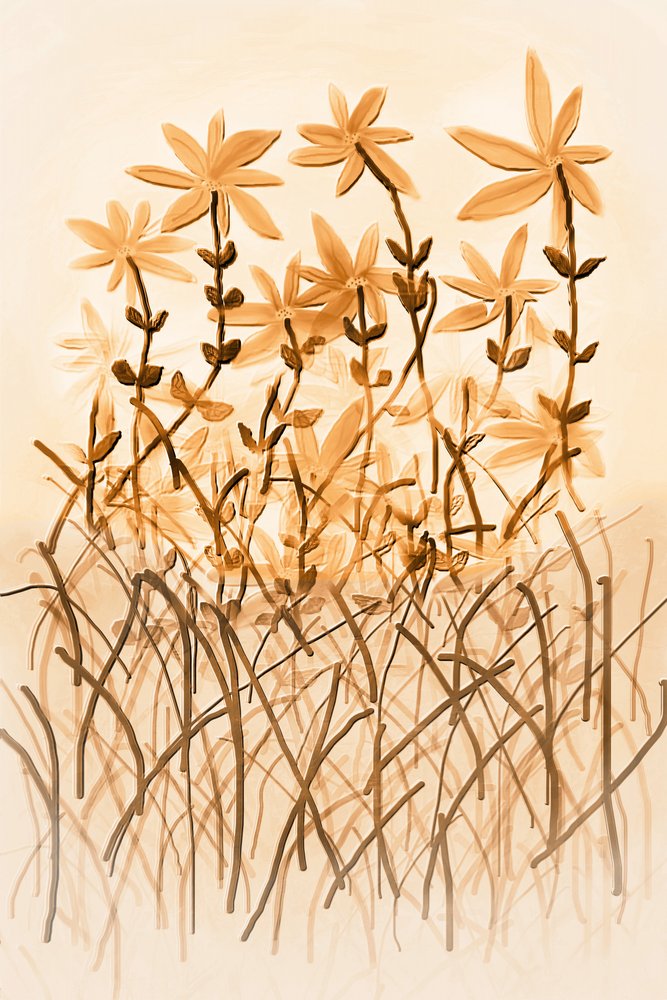 Warm Sepia Botany by Christina Sillen