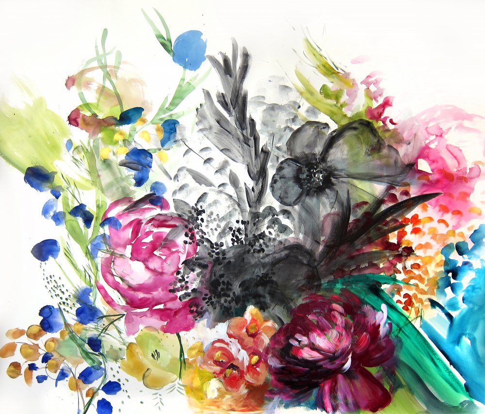 Vibrant Floral Bouquet by Christine Lindstrom