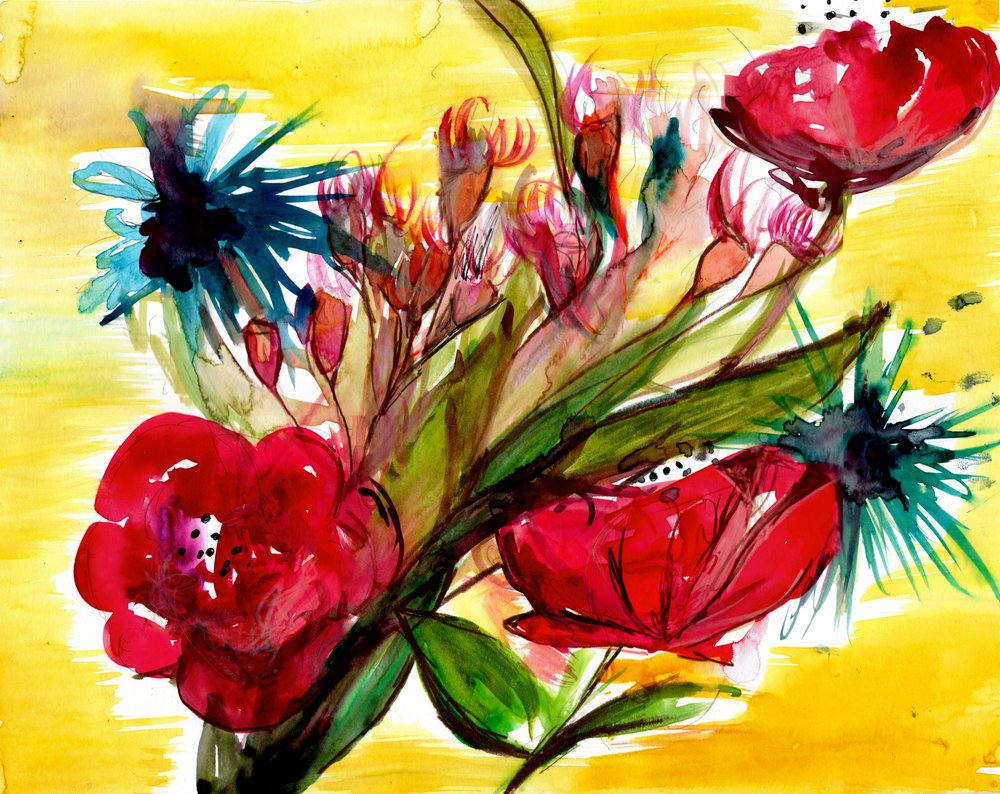 Vibrant Floral Bouquet by Christine Lindstrom