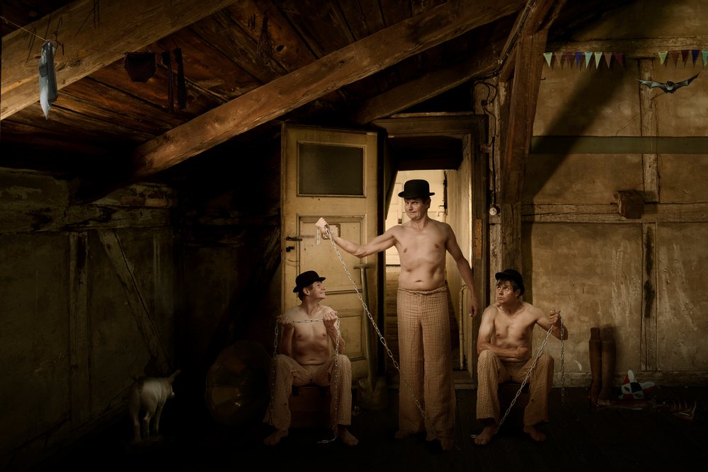 Chained Men In Attic by Christine von Diepenbroek