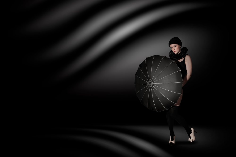 Elegant Woman Umbrella by Christine von Diepenbroek