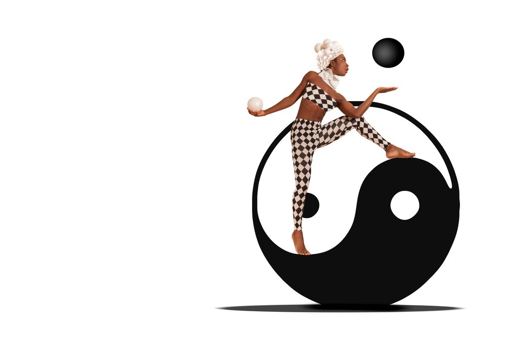 Harlequin Yin Yang Balance by Christine von Diepenbroek