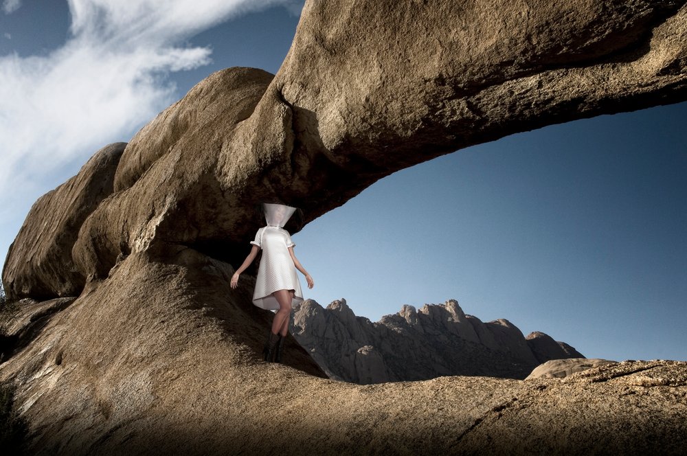Mysterious Desert Figure by Christine von Diepenbroek