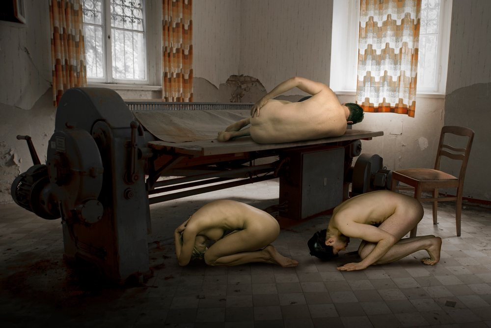 Nude Figures Industrial Decay by Christine von Diepenbroek