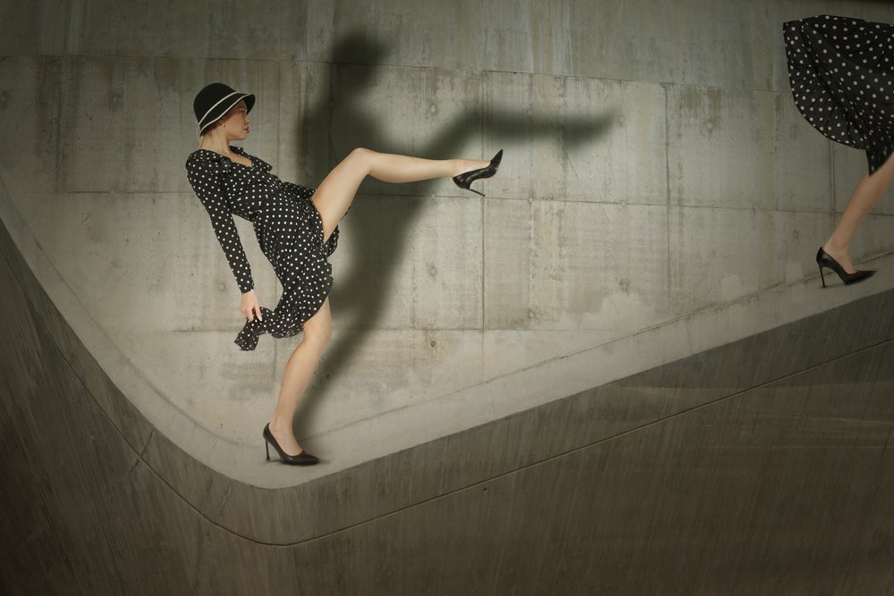 Polka Dot Fashion Pose by Christine von Diepenbroek