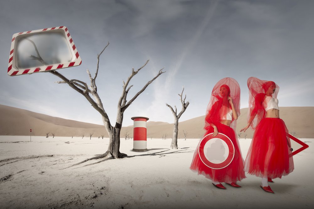 Red Veiled Desert by Christine von Diepenbroek