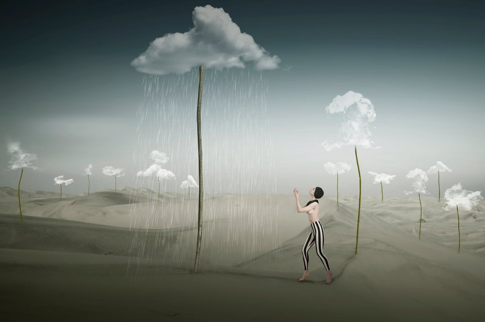 Surreal Desert Rain by Christine von Diepenbroek