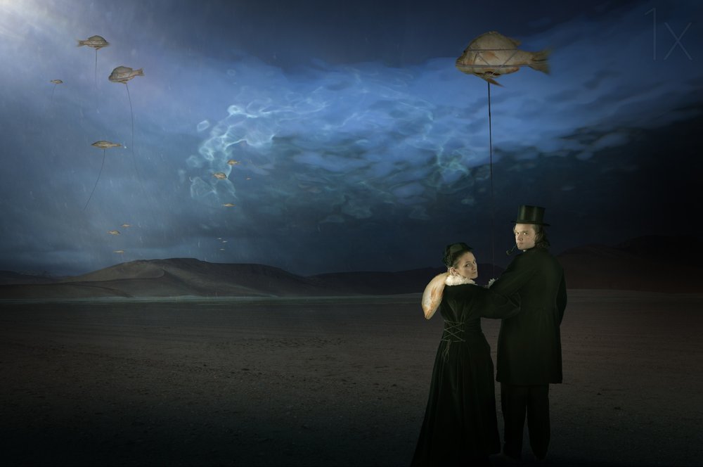 Surreal Flying Fish by Christine von Diepenbroek