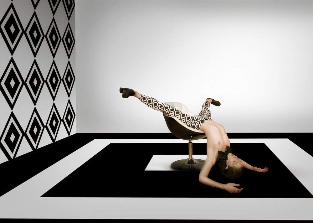 Surreal Geometric Pose by Christine von Diepenbroek