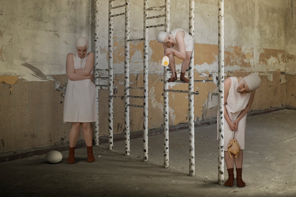 Three Surreal Figures by Christine von Diepenbroek