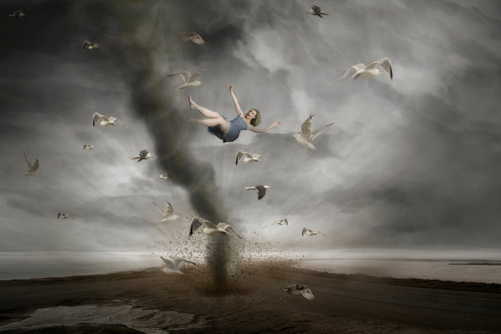 Woman In Tornado by Christine von Diepenbroek