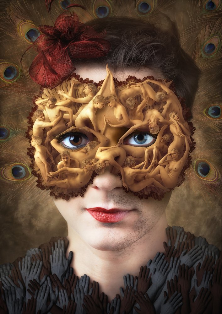 Golden Mask of Duality by Christophe Kiciak