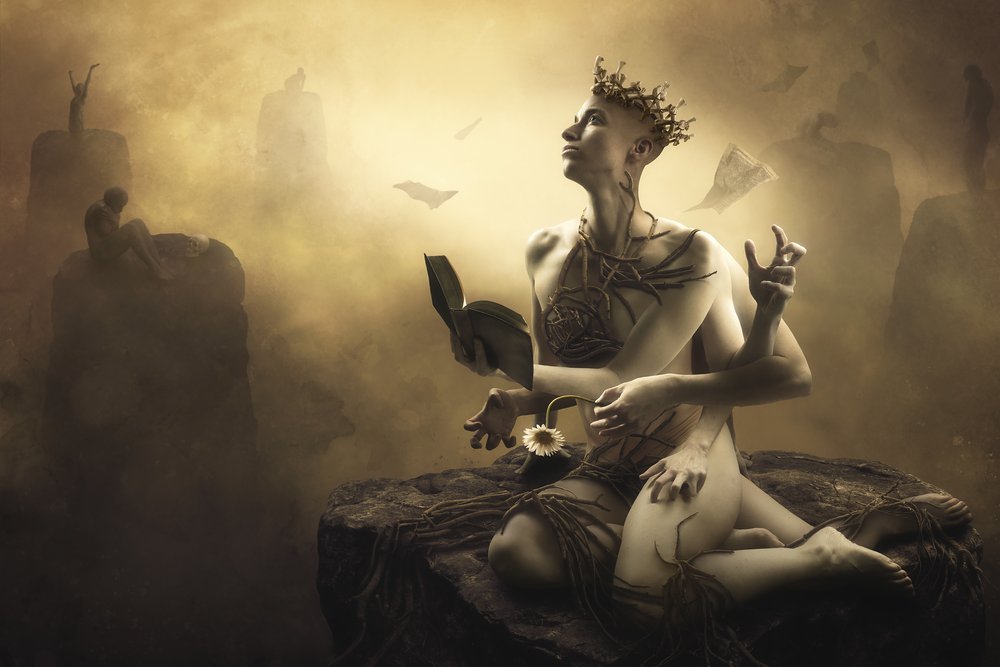 Mystical Multi-Arm Figure by Christophe Kiciak