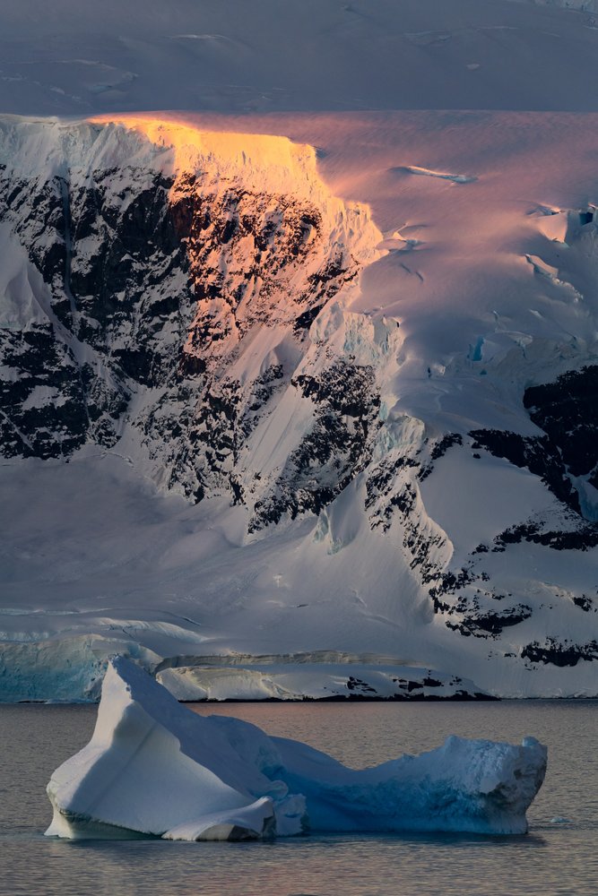 Golden Antarctic Peak by Chuanxu Ren