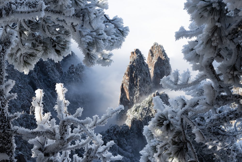 Majestic Winter Peaks by Chuanxu Ren