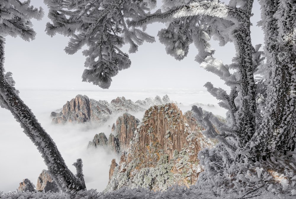 Misty Winter Peaks by Chuanxu Ren