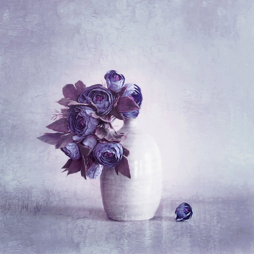 Delicate Purple Blooms by Cicek Kiral
