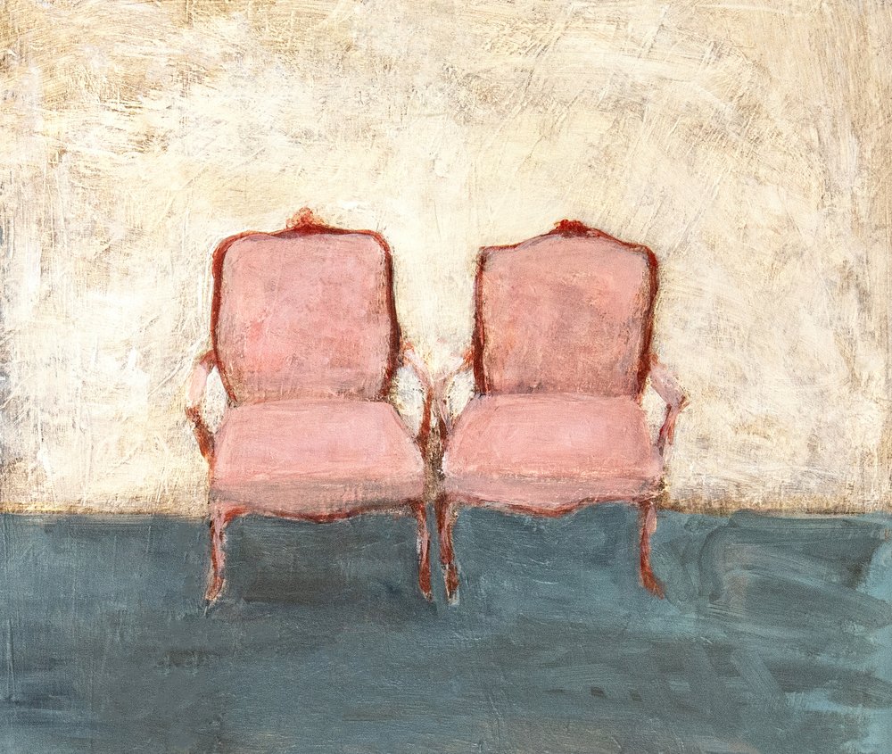 Elegant Pink Chairs by Claire Lerner