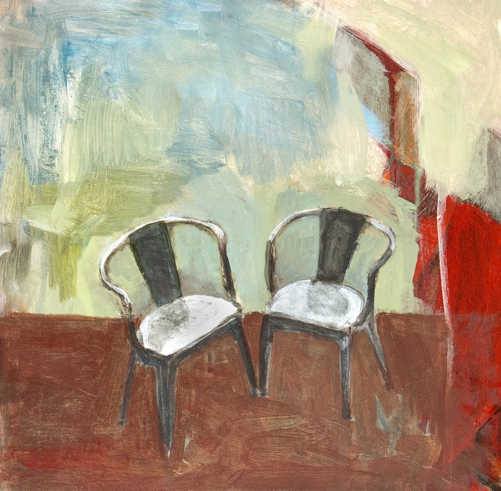 Empty Abstract Chairs by Claire Lerner