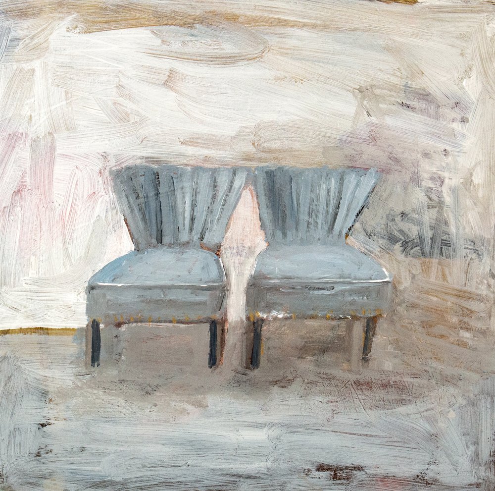 Light Blue Chairs by Claire Lerner
