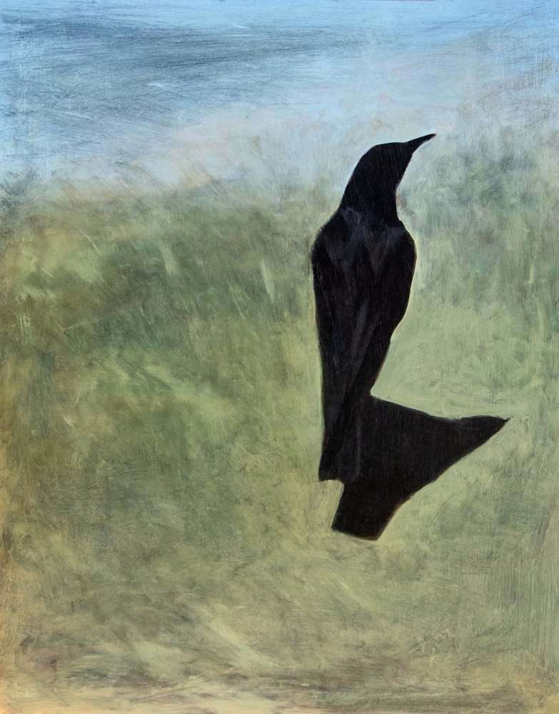 Lone Bird Silhouette by Claire Lerner