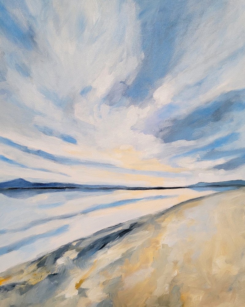 Serene Coastal Horizon by Claire Whitehead