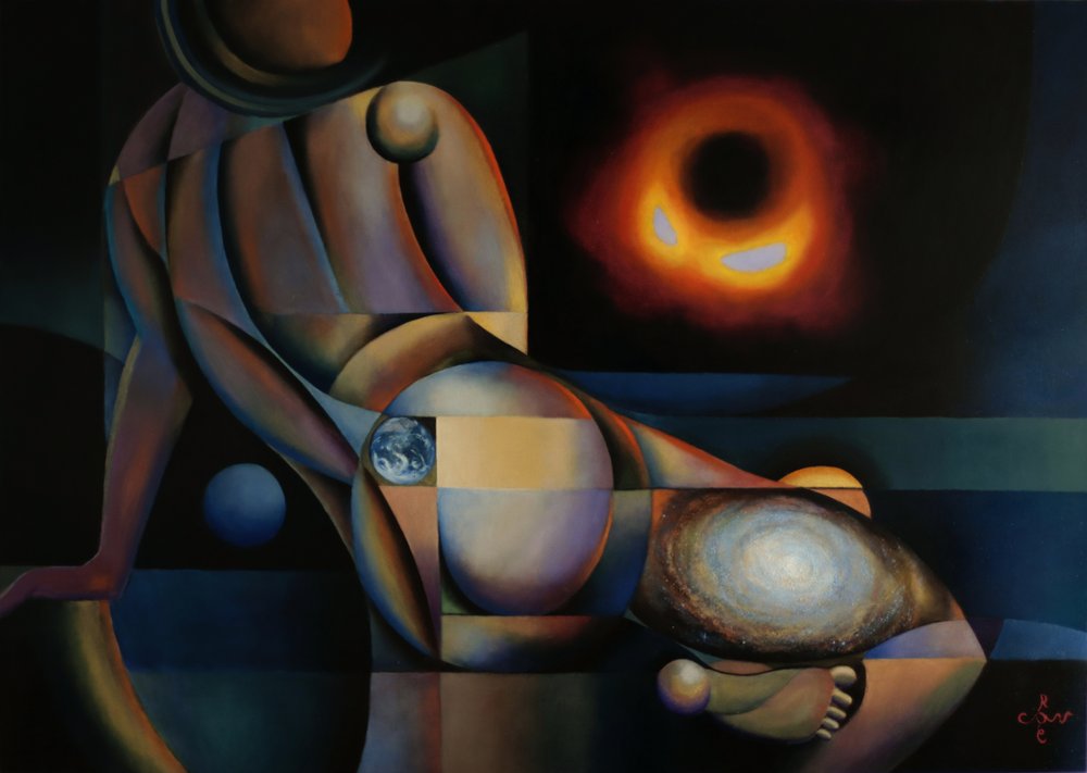 Abstract Cosmic Woman by Corné Akkers
