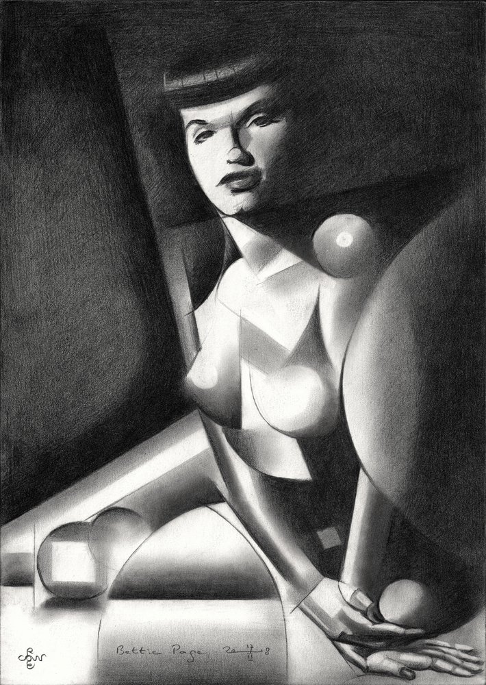 Alluring Cubist Woman by Corné Akkers