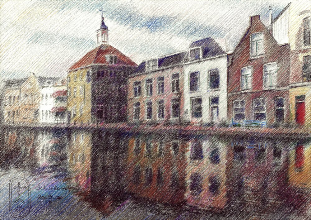 Charming Dutch Canal by Corné Akkers