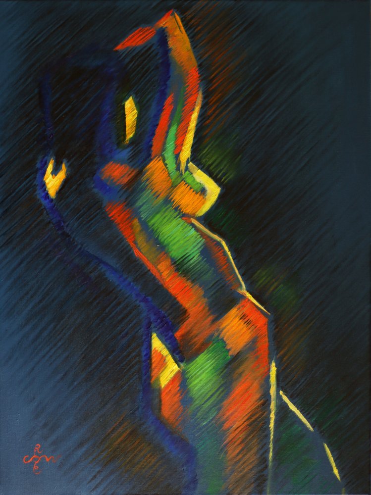 Colorful Abstract Figure by Corné Akkers