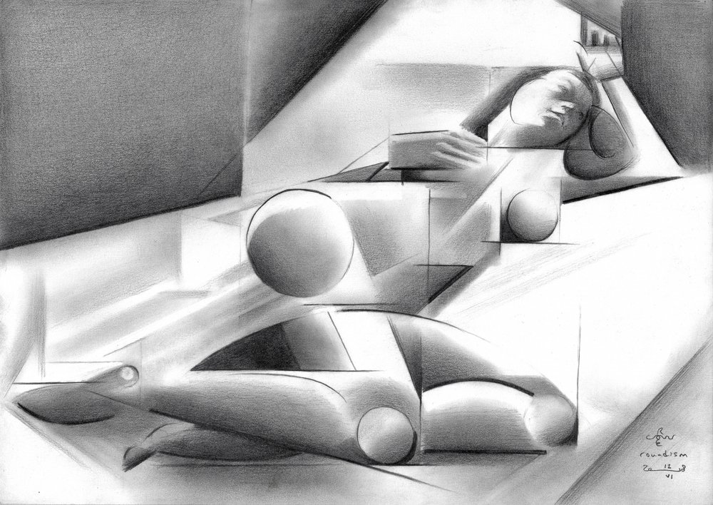 Cubist Female Form by Corné Akkers