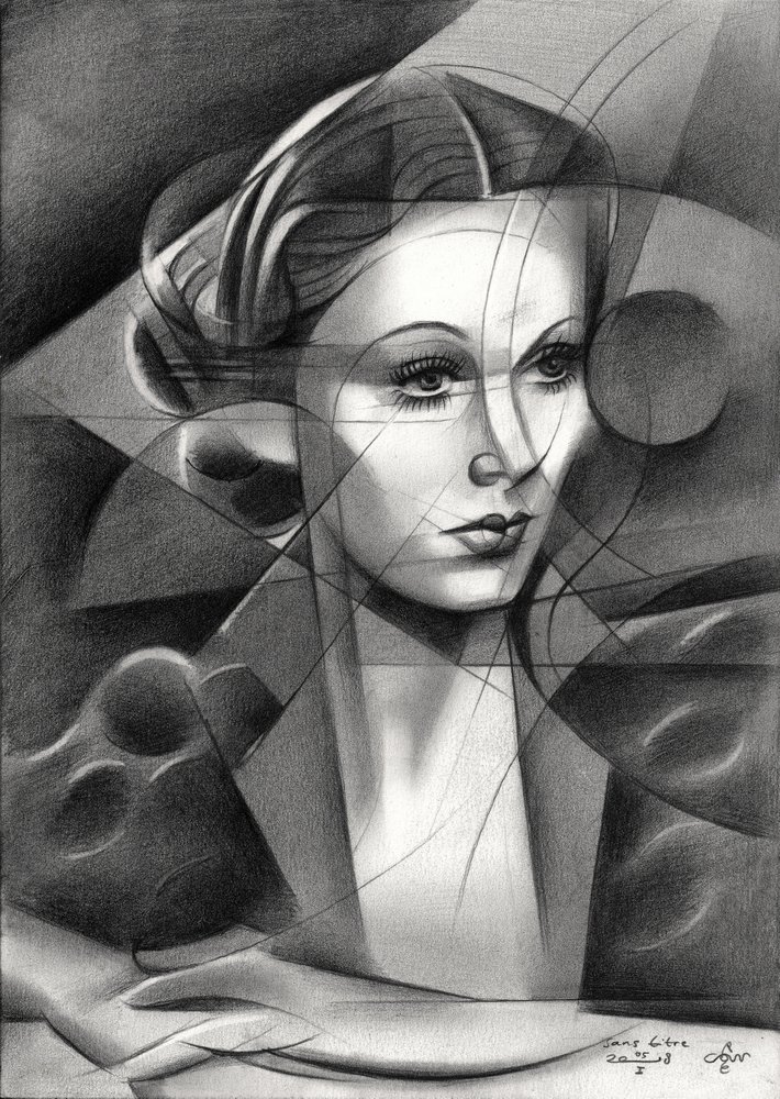 Elegant Geometric Portrait by Corné Akkers
